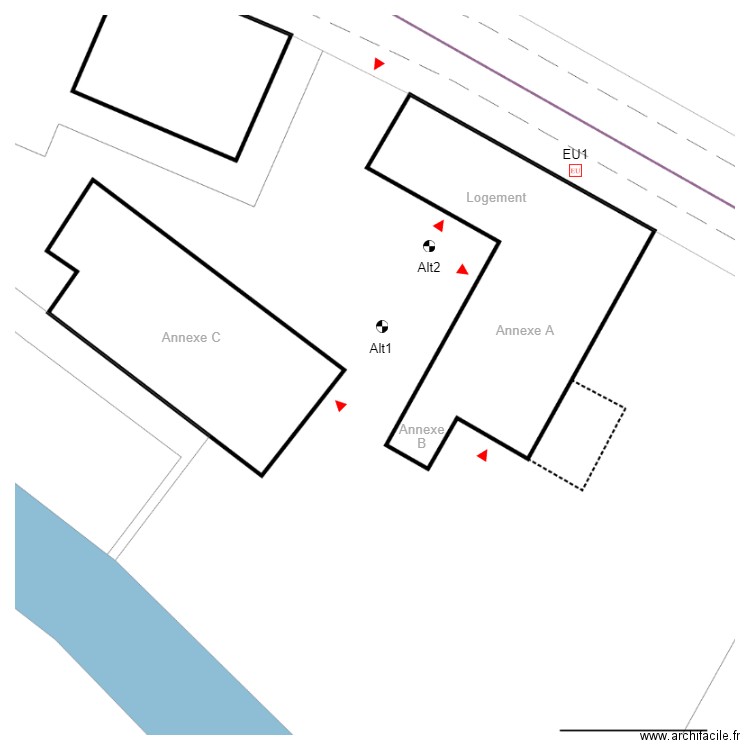 ABC0010Parcelle. Plan de 0 pièce et 0 m2