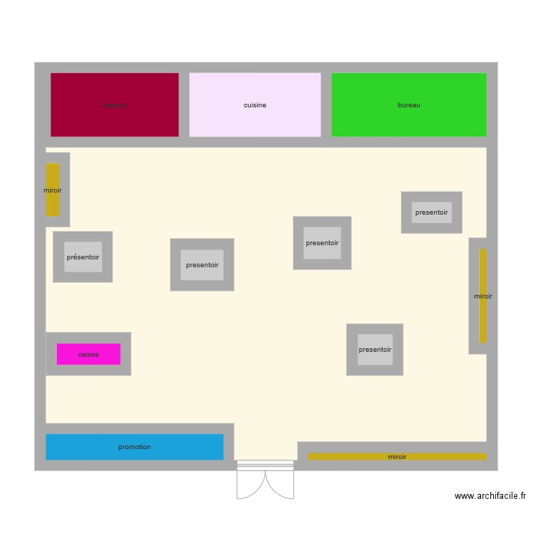 plan magasin  Plan dessiné par aliciacollet