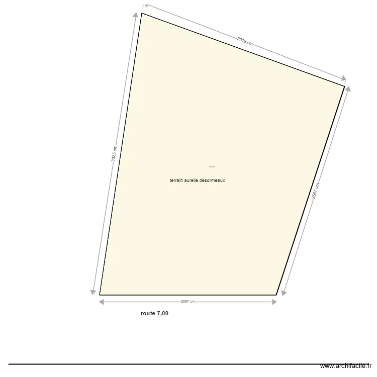 surface terrain. Plan de surface terrain. Plan de