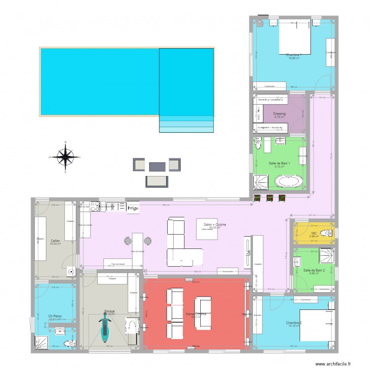 3Ch Rdc Jardin Toit. Plan de 0 pièce et 0 m2