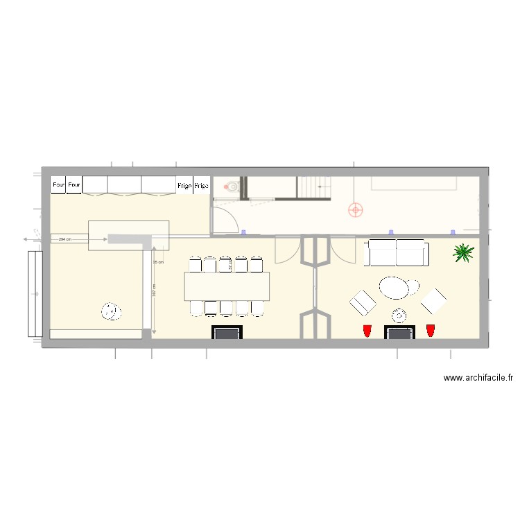 Nouvelle maison Amsterdam scenario A2. Plan de 5 pièces et 83 m2