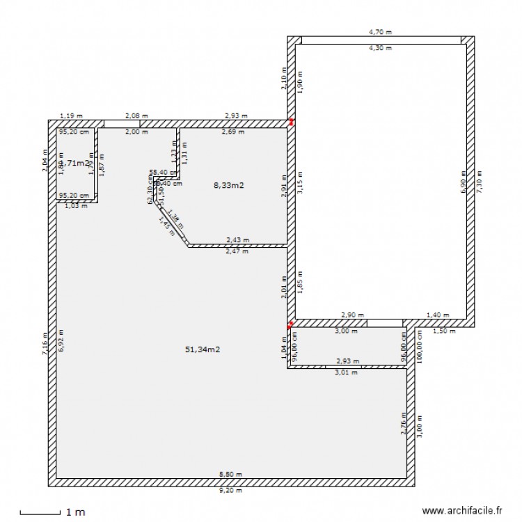 maison 111m². Plan de 0 pièce et 0 m2