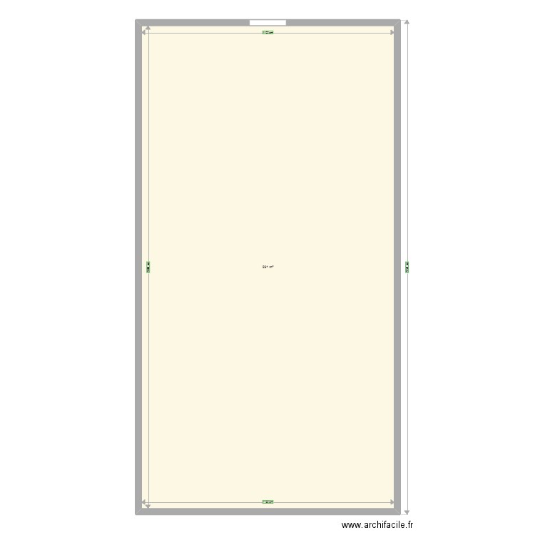Etage-v1.1. Plan de 1 pièce et 231 m2