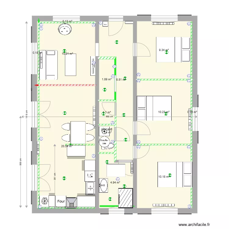 appart arlac xuxen allande version EDF v Baignoiredouch. Plan de 