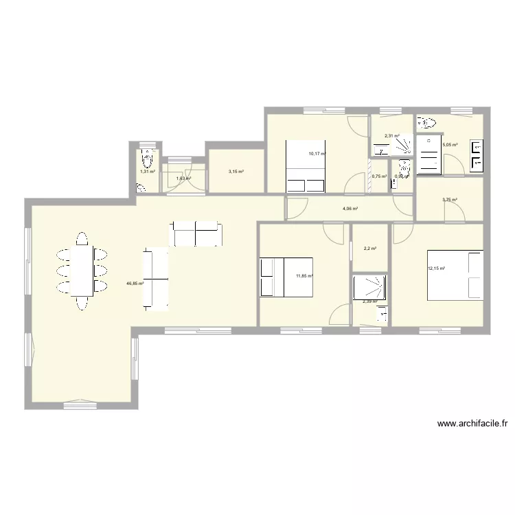 Plein pied 4. Plan de 