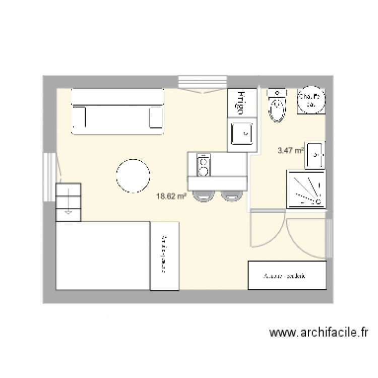 Appartement 1er étage droit fev2018. Plan de 0 pièce et 0 m2