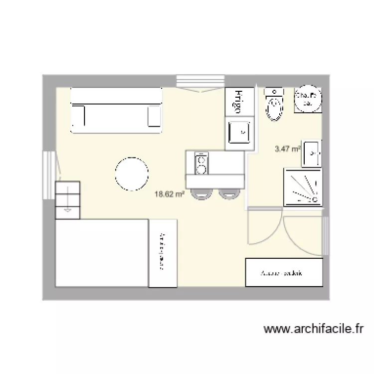 Appartement 1er &eacute;tage droit fev2018. Plan de 