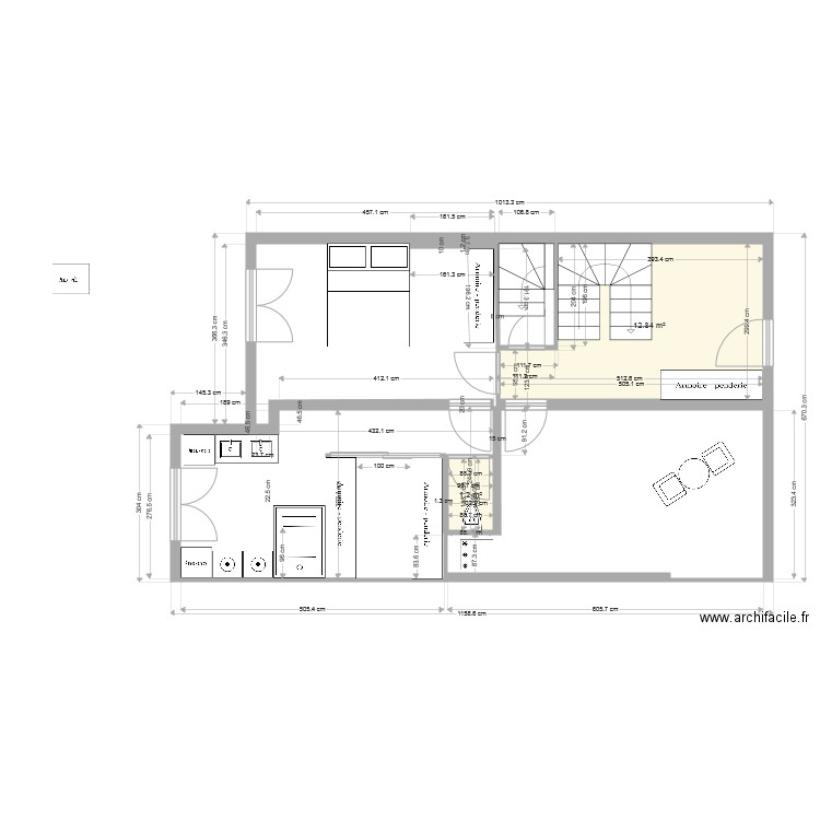  Projet RDC AML Roure 1. Plan de 0 pièce et 0 m2