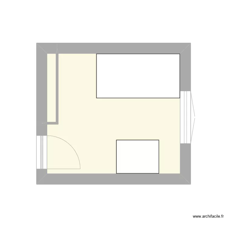 Chambre Soline. Plan de 