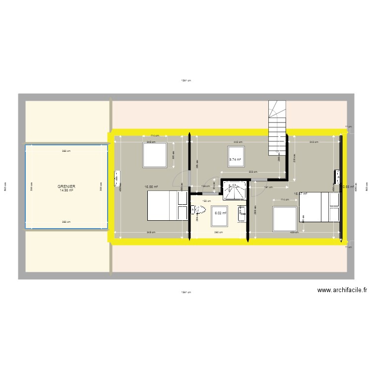 Combles3. Plan de 0 pièce et 0 m2