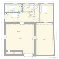 Rez de chauss&eacute;e  apres 5 metres avec meubles