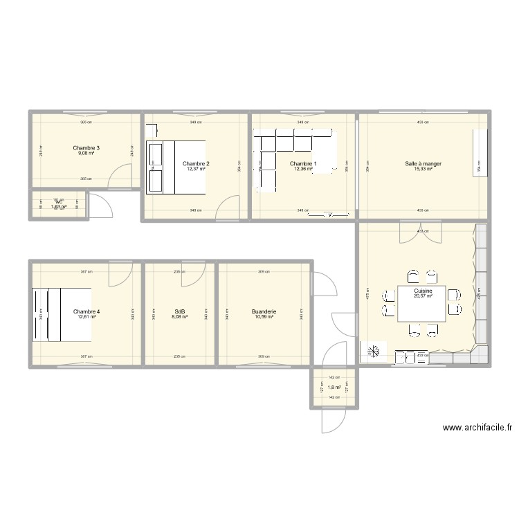 Lilas. Plan de 0 pièce et 0 m2