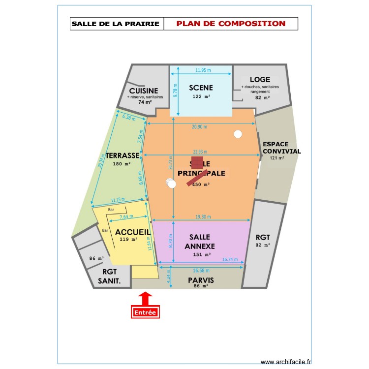 plan mariage 2 facons. Plan de 0 pièce et 0 m2