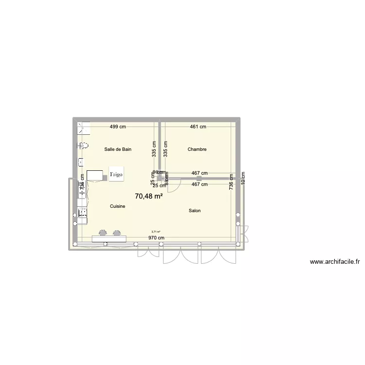 Peter Pan - Permis de Construire - Vue En Plan. Plan de 