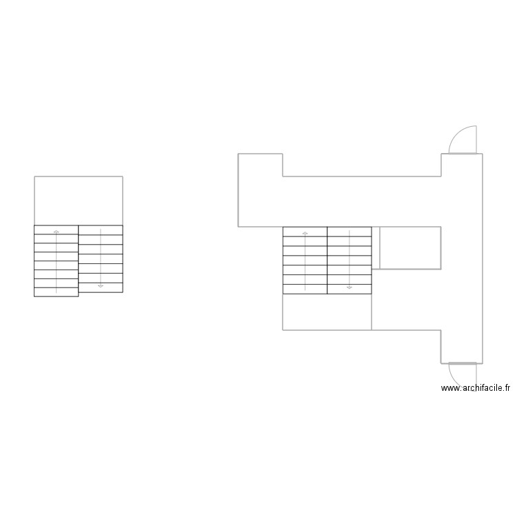 escalier. Plan de 0 pièce et 0 m2