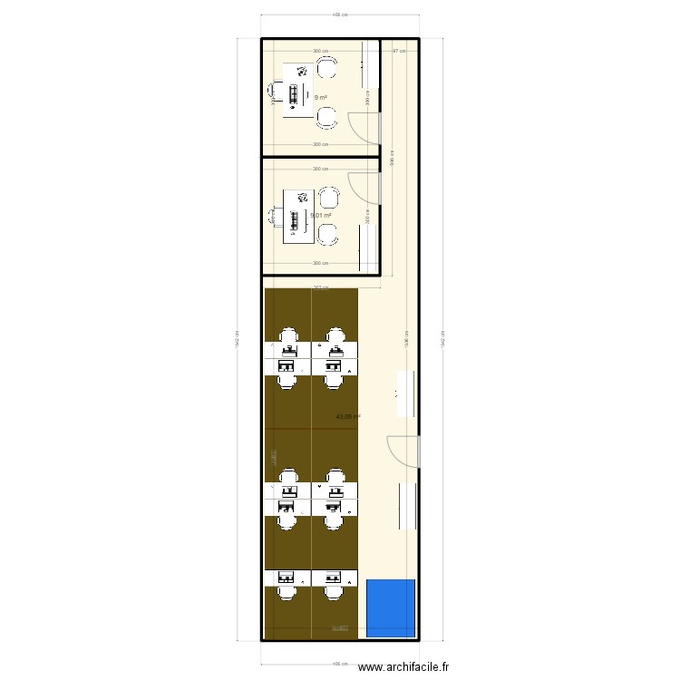 Bureau UAP3 As Is To be. Plan de 0 pièce et 0 m2