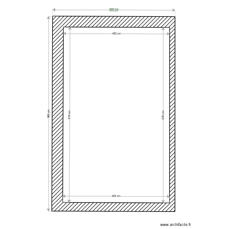 plan rdc  ouverture actuel  geoffroy. Plan de 0 pièce et 0 m2