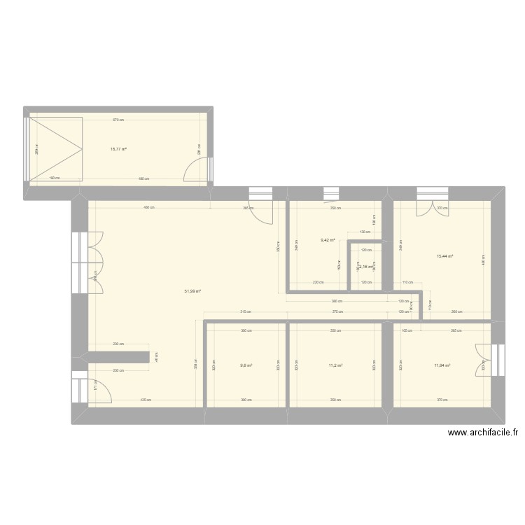 Grange Le breuil. Plan de 0 pièce et 0 m2