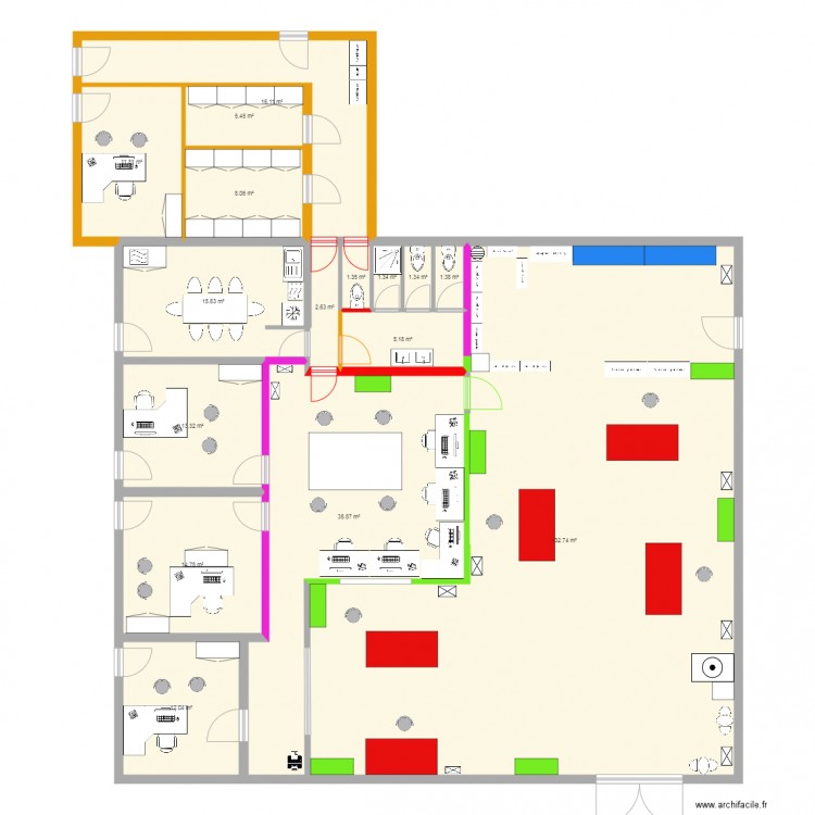 KP1 modifié version 6. Plan de 0 pièce et 0 m2