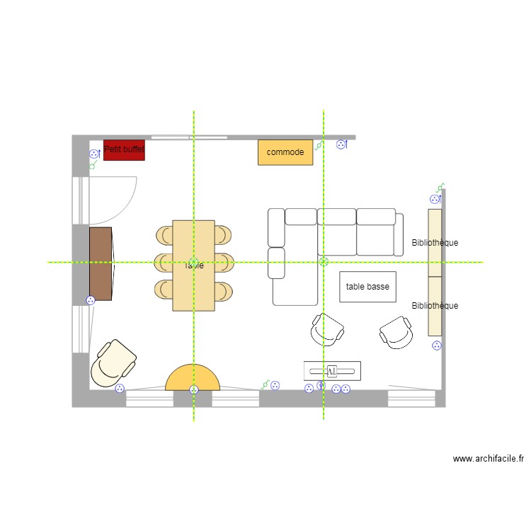 Séjour . Plan de 0 pièce et 0 m2