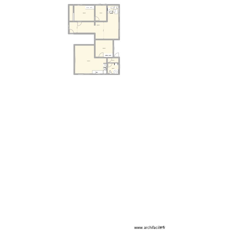 apt 2 version 1. Plan de 7 pièces et 111 m2