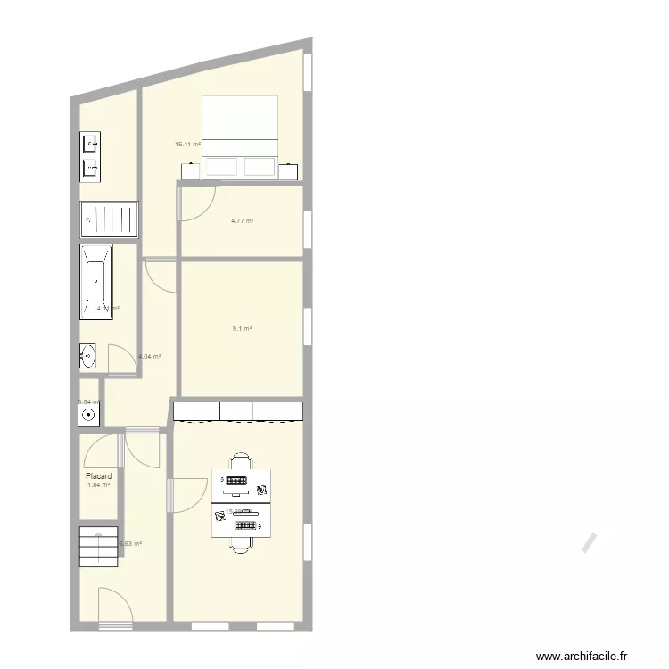 GOUSSIEZ RDC. Plan de 