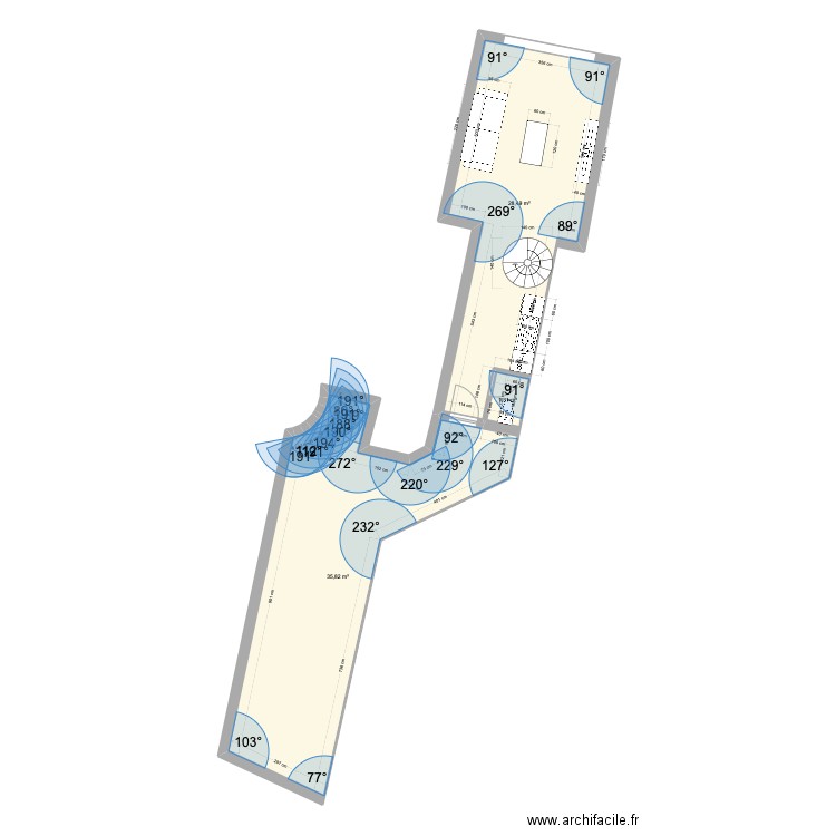 Lamarck - Plan + cours - RDC. Plan de 0 pièce et 0 m2
