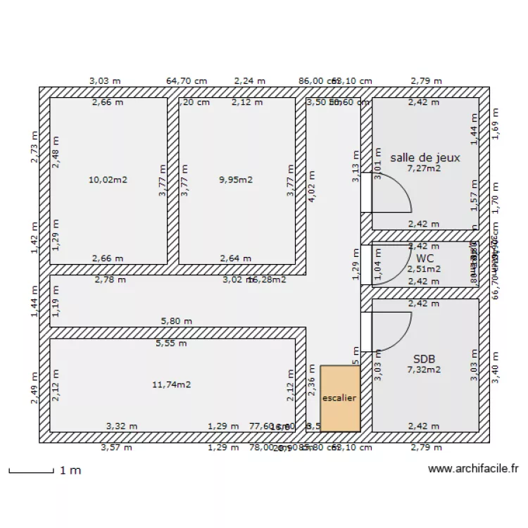 projet maison étage. Plan de projet maison étage. Plan de