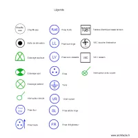 l&eacute;gende utilis&eacute;e dans les plans &eacute;lectriques