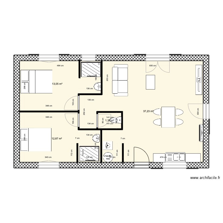 FERAUT. Plan de 0 pièce et 0 m2