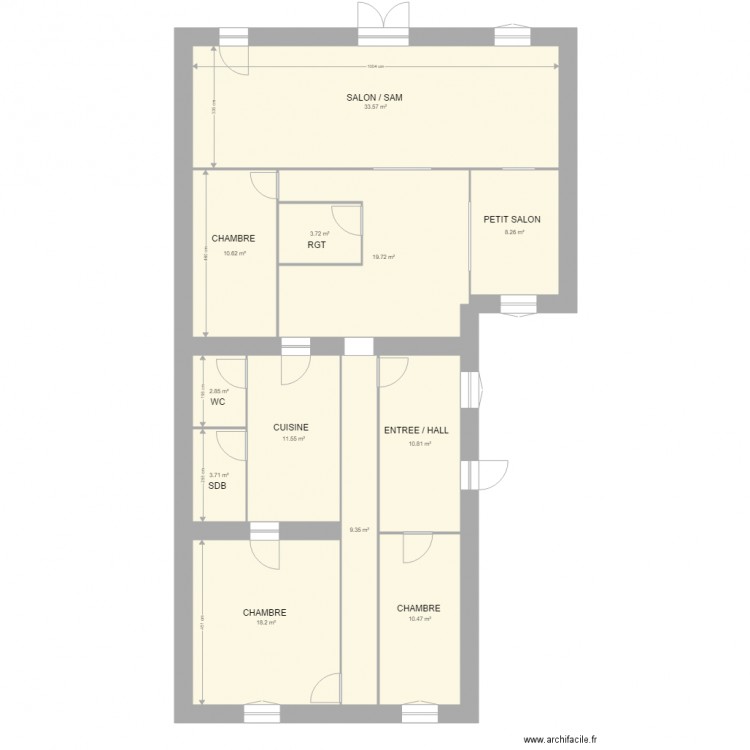 Plan Habri 1. Plan de 0 pièce et 0 m2