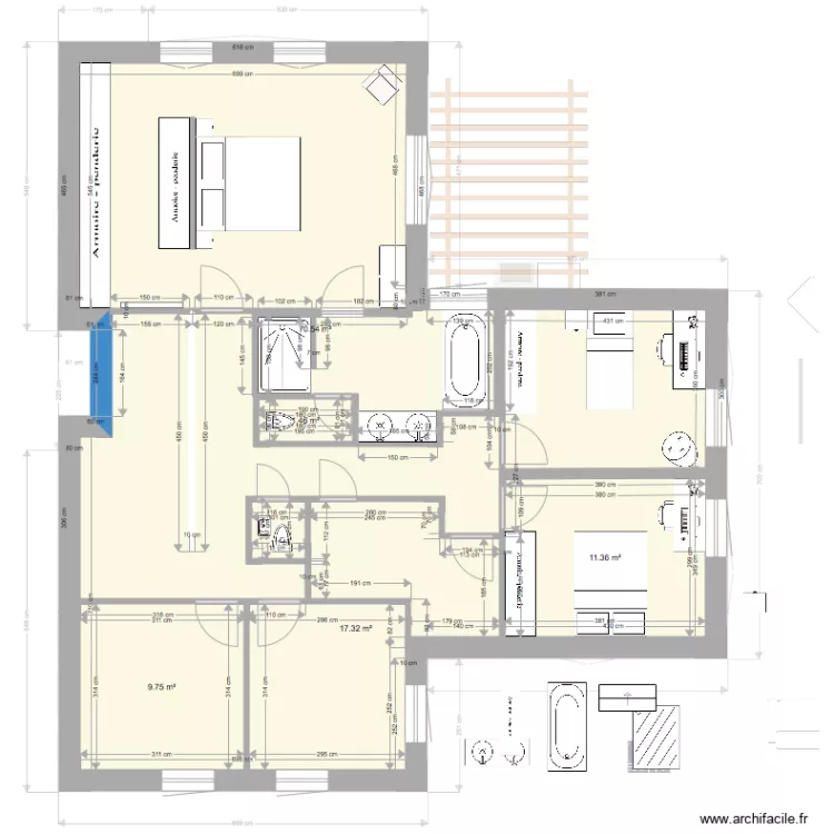 rez final feu exterieur alternative &eacute;tage. Plan de 