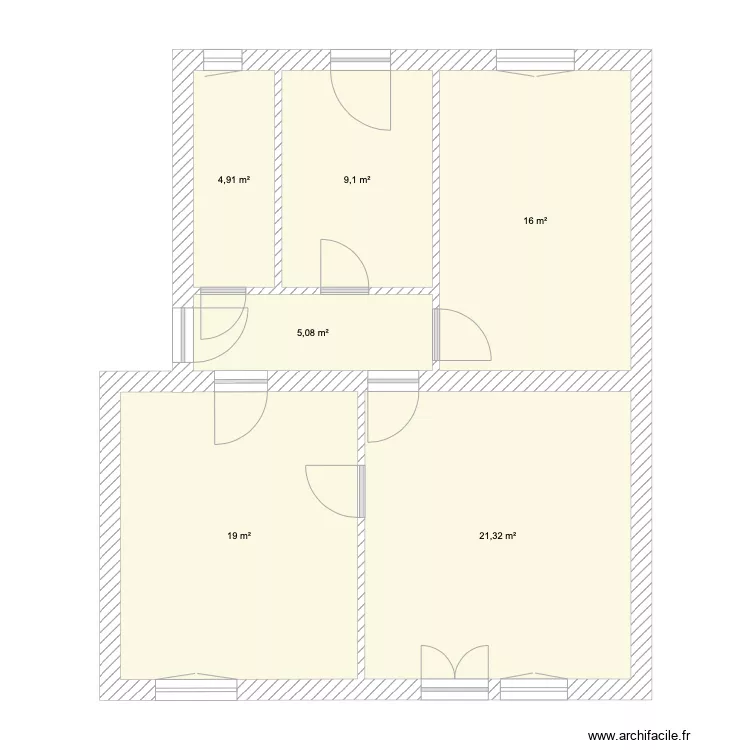 Appartement Lothaire. Plan de 