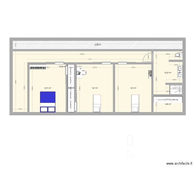 plan final maison. Plan de 8 pièces et 93 m2