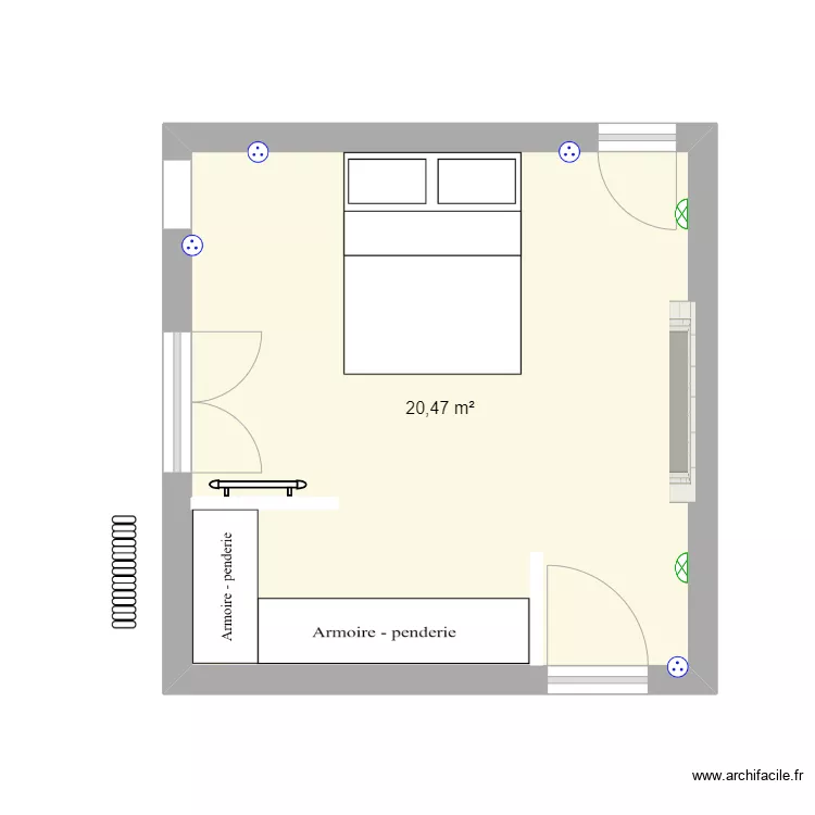 Chambre. Plan de Chambre. Plan de