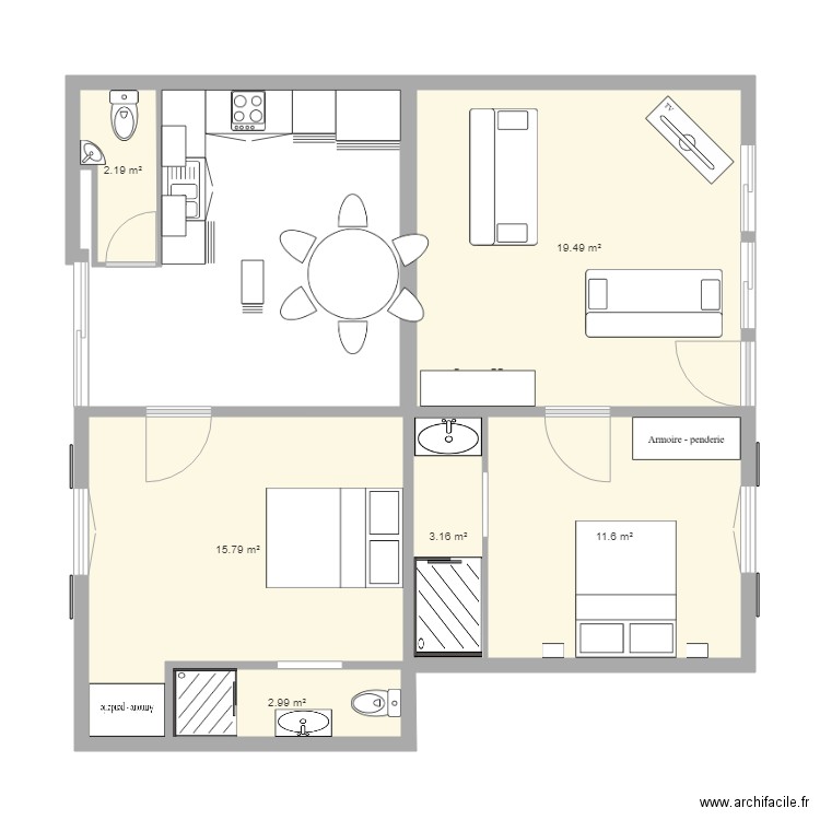 cuisine rdc. Plan de 0 pièce et 0 m2