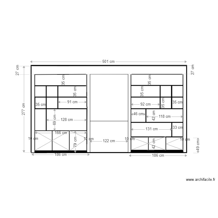 biblio donarier. Plan de 0 pièce et 0 m2