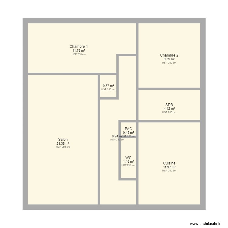 pique. Plan de 0 pièce et 0 m2