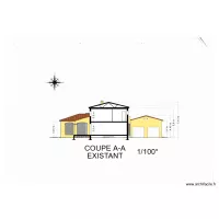 Gorguette Coupe A-A existant