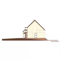 Fa&ccedil;ade Sud apr&egrave;s sans fenetre triangle