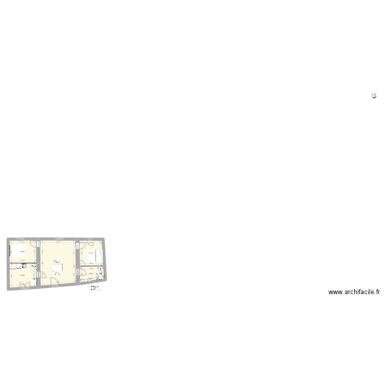 Sainte Foy RENO 2. Plan de 5 pièces et 58 m2