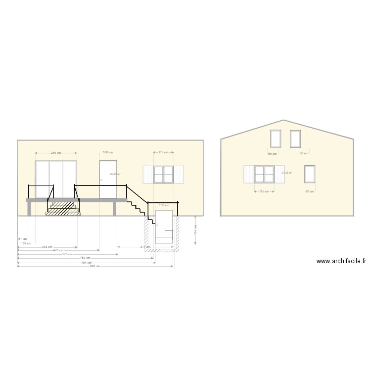 facade moiré DP. Plan de 0 pièce et 0 m2