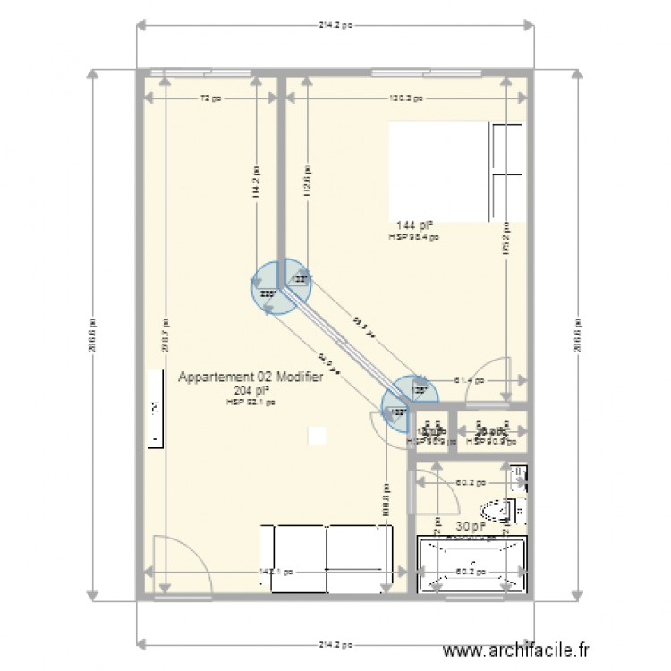 Appartement 02  Modifier. Plan de 0 pièce et 0 m2