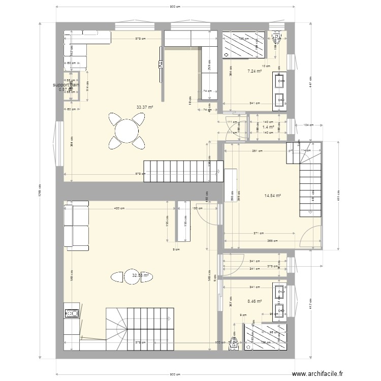 K ET N 2  nic mag 1etage definif. Plan de 0 pièce et 0 m2