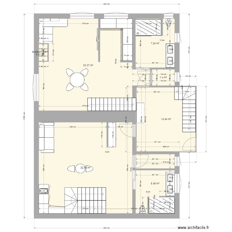 K ET N 2  nic mag 1etage definif. Plan de 0 pièce et 0 m2