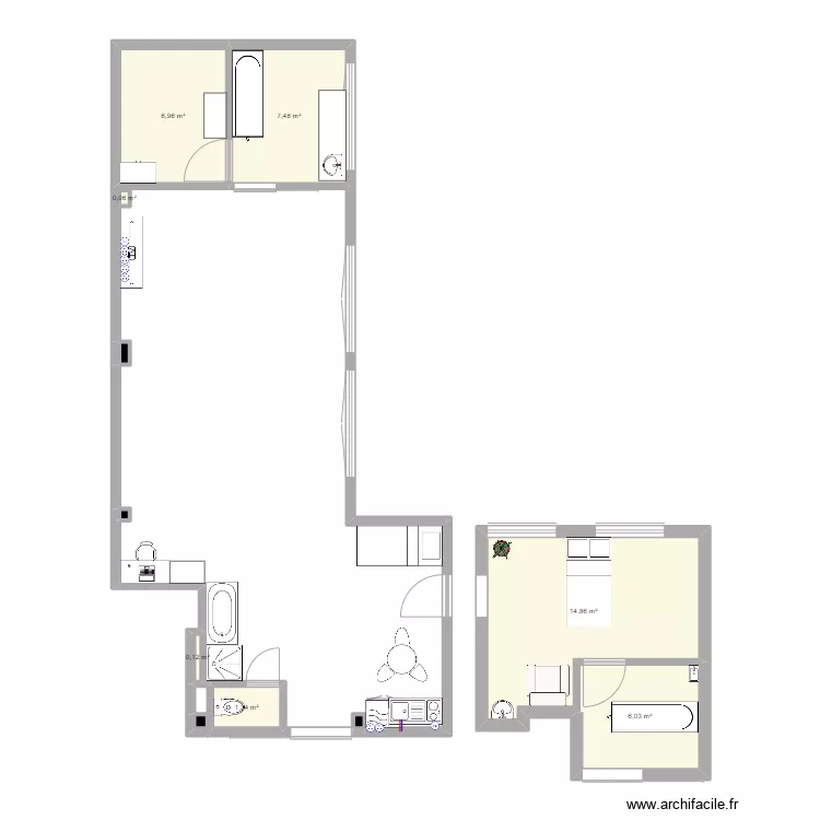 Balneo 2 wc. Plan de Balneo 2 wc. Plan de