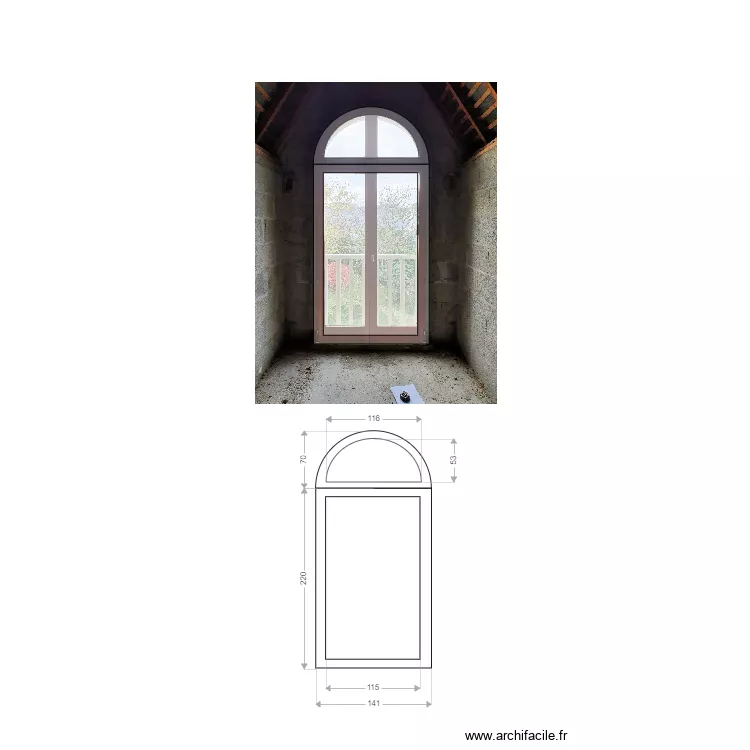 DEDALE Baie Combles. Plan de 