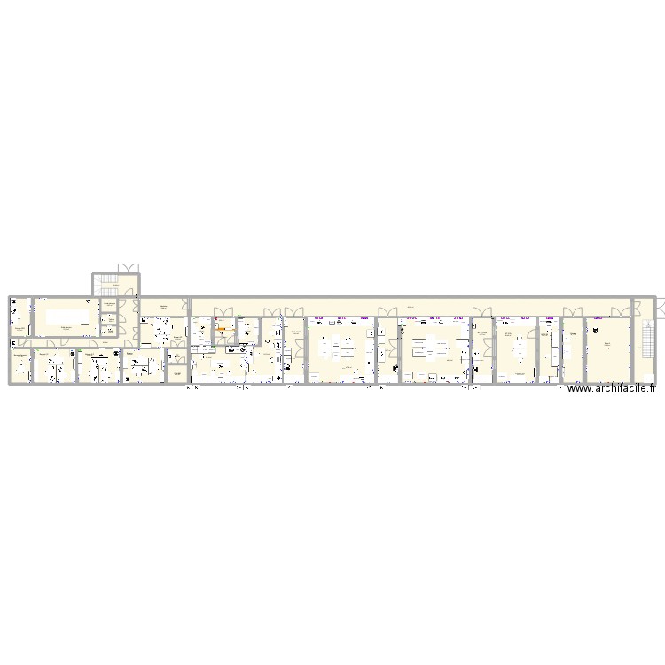 2eme étage complet V1. Plan de 0 pièce et 0 m2