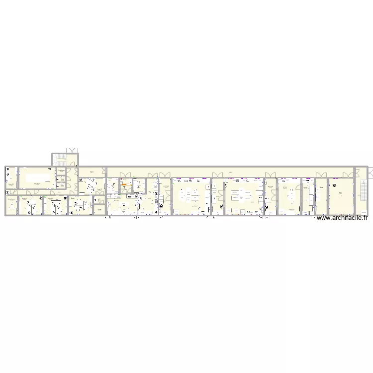 2eme &eacute;tage complet V1. Plan de 