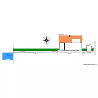 Plan en coupe    chalet 50